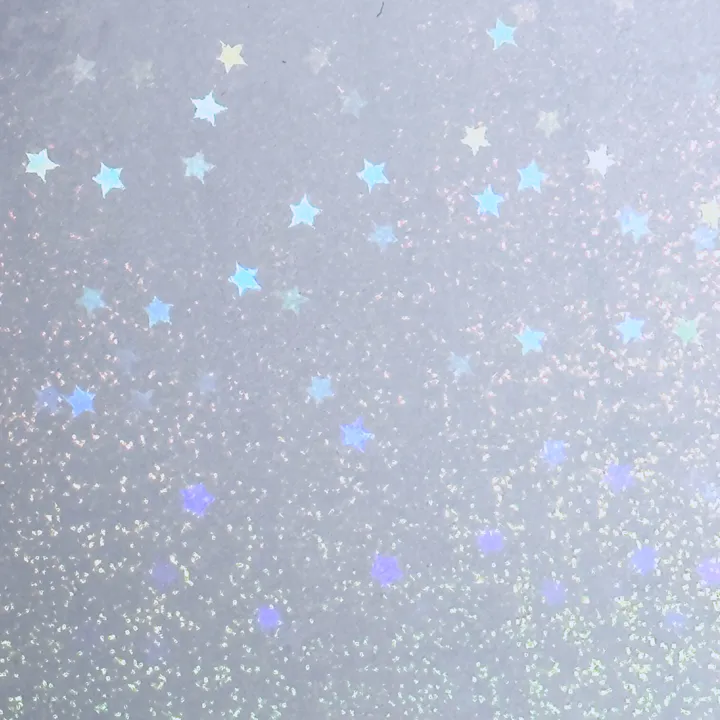 Close-up of the shooting stars laminate